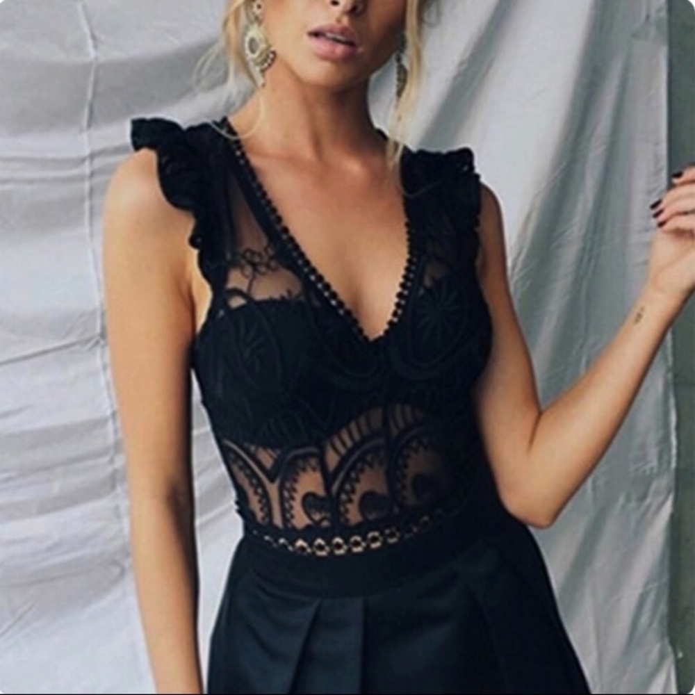 Boho Chic Lace Bodysuit